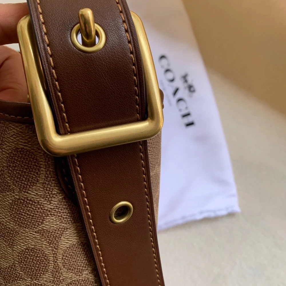 Coach Bleecker Bucket Bag In Signature Canvas